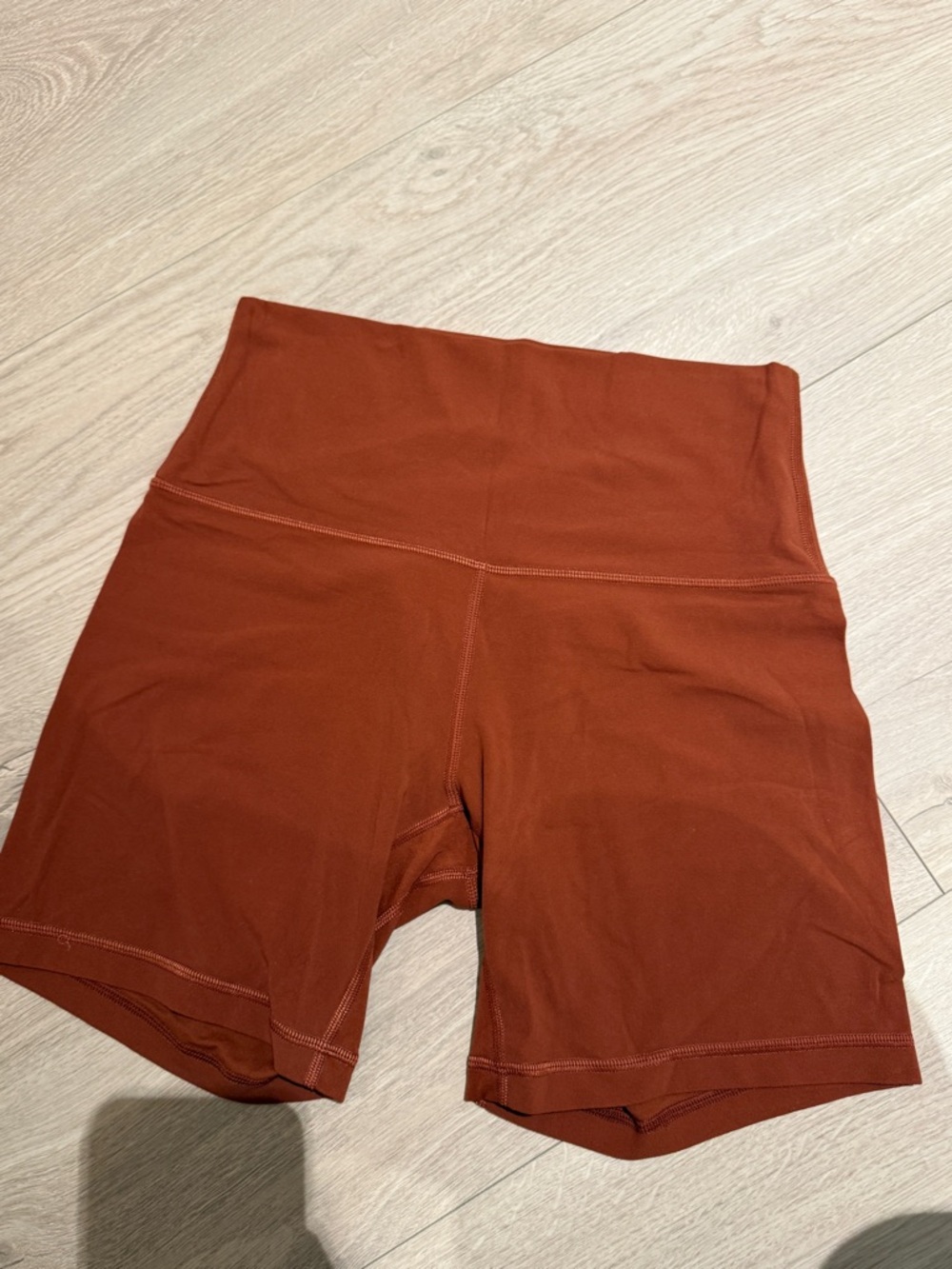 Lululemon Align High-Waist Rust Women’s Athletic Shorts  - size 6